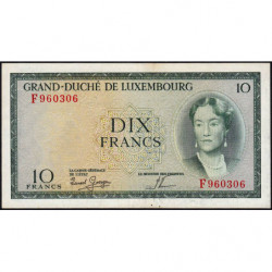 Luxembourg - Pick 48a_2 - 10 francs - Série F - 1959 - Etat : SUP+