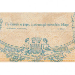 Ville de Lille - Jer 59.40C - 20 francs - 17/09/1870 - Epreuve - Etat : SUP