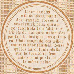 B. d'émission Lille - Jer 59.41B - 5 francs - 15/11/1870 - Etat : SPL