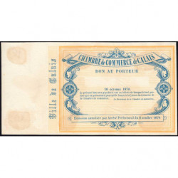 Ch. de Comm. Calais - Jer 62.11A - 5 francs - 10/10/1870 - Epreuve - Etat : SUP