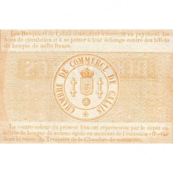 Ch. de Comm. Calais - Jer 62.11B - 10 francs - 10/10/1870 - Etat : SUP+
