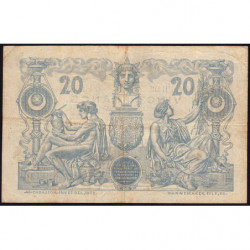 Algérie - Pick 72_2 - 20 francs - Série A.619 - 07/05/1910 - Etat : TB+