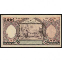 Indonésie - Pick 62 - 1'000 rupiah - 1958 - Etat : SUP