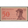 Indonésie - Pick 94a - 50 sen - 1964 - Etat : NEUF