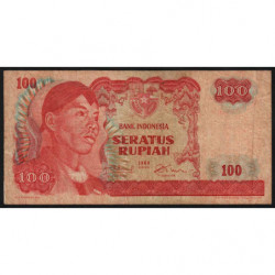 Indonésie - Pick 108a - 100 rupiah - 1968 - Etat : TB