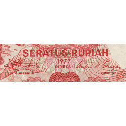 Indonésie - Pick 116 - 100 rupiah - 1977 - Etat : NEUF