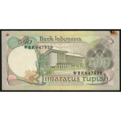 Indonésie - Pick 117 - 500 rupiah - 1977 - Etat : TB