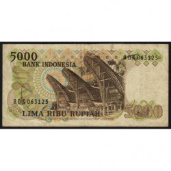 Indonésie - Pick 120a - 5'000 rupiah - 1980 - Etat : B+