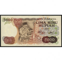 Indonésie - Pick 120a - 5'000 rupiah - 1980 - Etat : SPL