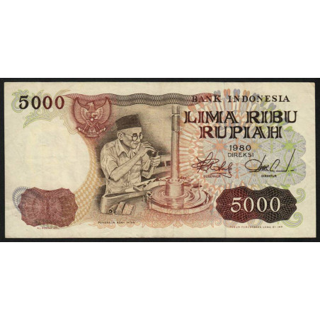 Indonésie - Pick 120r (remplacement) - 5'000 rupiah - 1980 - Etat : TTB