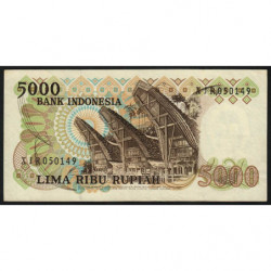 Indonésie - Pick 120r (remplacement) - 5'000 rupiah - 1980 - Etat : TTB