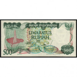 Indonésie - Pick 121 - 500 rupiah - 1982 - Etat : SUP