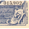 Auch (Gers) - Pirot 15-20 - 50 centimes - Série N - 26/11/1920 - Etat : SUP+