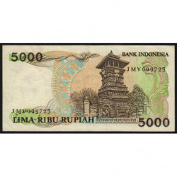 Indonésie - Pick 125a - 5'000 rupiah - 1986 - Etat : TTB