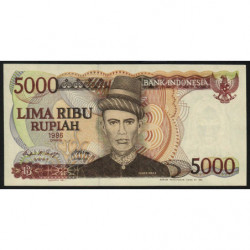 Indonésie - Pick 125a - 5'000 rupiah - 1986 - Etat : NEUF