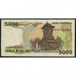 Indonésie - Pick 125a - 5'000 rupiah - 1986 - Etat : NEUF