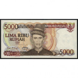 Indonésie - Pick 125a - 5'000 rupiah - 1986 - Etat : SPL
