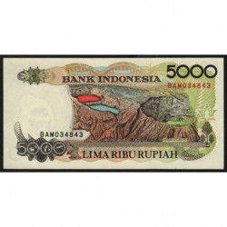 Indonésie - Pick 130a - 5'000 rupiah - 1992 - Etat : NEUF