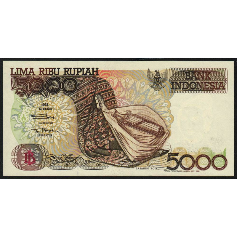 Indonésie - Pick 130d - 5'000 rupiah - 1995 - Etat : NEUF