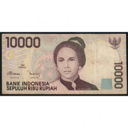 Indonésie - Pick 137b - 10'000 rupiah - 1999 - Etat : TB