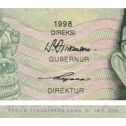 Indonésie - Pick 138d - 20'000 rupiah - 2001 - Etat : TB+