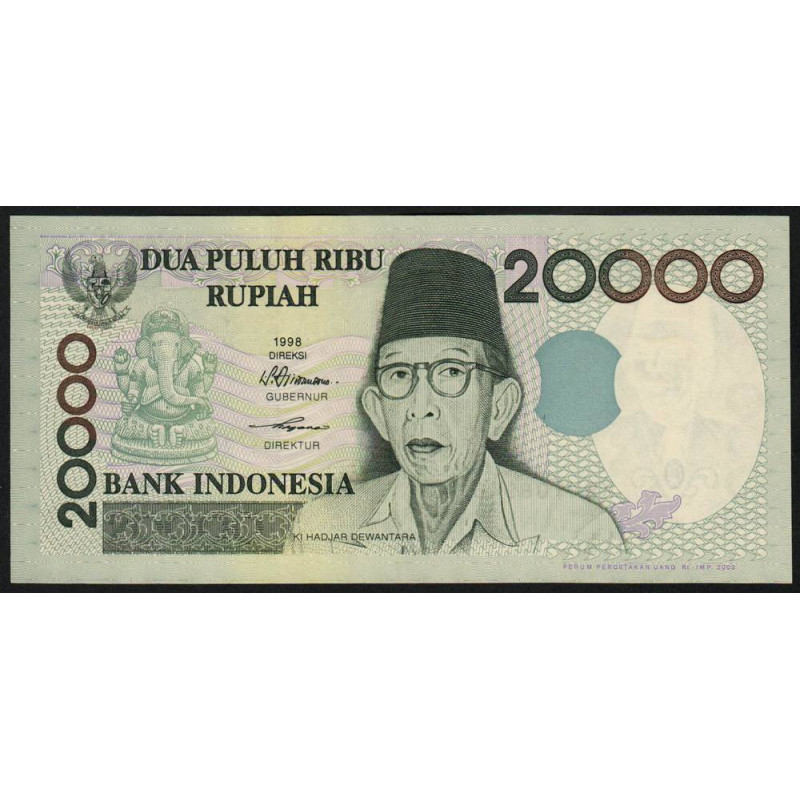 Indonésie - Pick 138e - 20'000 rupiah - 2002 - Etat : NEUF