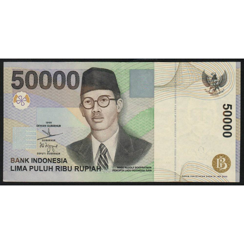 Indonésie - Pick 139d - 50'000 rupiah - 2002 - Etat : SPL+
