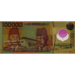 Indonésie - Pick 140 - 100'000 rupiah - 1999 - Polymère - Etat : TTB+