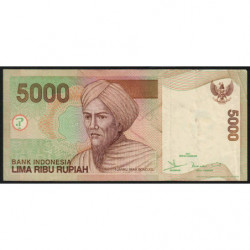 Indonésie - Pick 142c - 5'000 rupiah - Série SYO - 2001/2003 - Etat : TTB