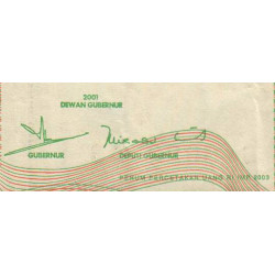 Indonésie - Pick 142c - 5'000 rupiah - Série SYO - 2001/2003 - Etat : TTB