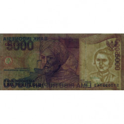 Indonésie - Pick 142c - 5'000 rupiah - Série SYO - 2001/2003 - Etat : TTB