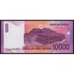 Indonésie - Pick 143a - 10'000 rupiah - Série EAQ - 2005/2005 - Etat : NEUF