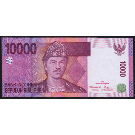 Indonésie - Pick 143b - 10'000 rupiah - Série HBS - 2005/2006 - Etat : SPL