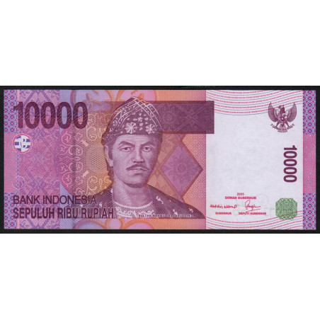 Indonésie - Pick 143c - 10'000 rupiah - Série ECZ - 2005/2007 - Etat : NEUF