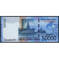 Indonésie - Pick 145a - 50'000 rupiah - Série GAU - 2005/2005 - Etat : NEUF