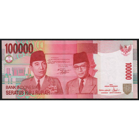 Indonésie - Pick 146c - 100'000 rupiah - Série YAP - 2004/2006 - Etat : SUP