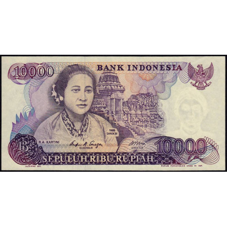 Indonésie - Pick 126r (remplacement) - 10'000 rupiah - 1985 - Etat : NEUF