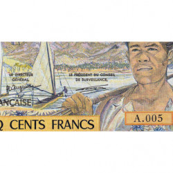 Territoire Français du Pacifique - Pick 1a - 500 francs - Série A.005 - 1992 - Etat : NEUF