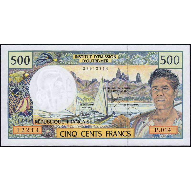 Territoire Français du Pacifique - Pick 1f - 500 francs - Série P.014 - 2008 - Etat : NEUF
