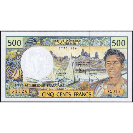 Territoire Français du Pacifique - Pick 1g - 500 francs - Série C.016 - 2010 - Etat : NEUF