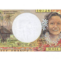 Territoire Français du Pacifique - Pick 2g - 1'000 francs - Série M.024 - 2001 - Etat : SUP