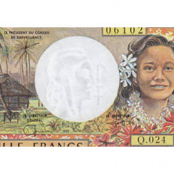 Territoire Français du Pacifique - Pick 2g - 1'000 francs - Série Q.024 - 2001 - Etat : pr.NEUF