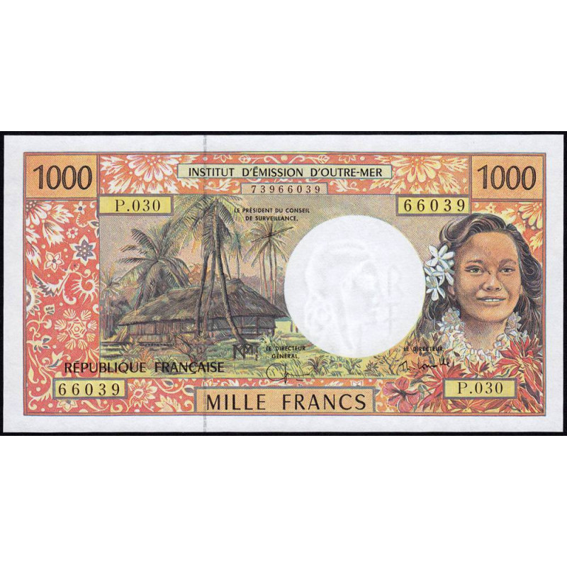 Territoire Français du Pacifique - Pick 2h - 1'000 francs - Série P.030 - 2004 - Etat : NEUF
