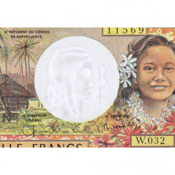 Territoire Français du Pacifique - Pick 2h - 1'000 francs - Série W.032 - 2004 - Etat : NEUF
