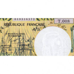 Territoire Français du Pacifique - Pick 3f - 5'000 francs - Série T.008 - 2001 - Etat : NEUF