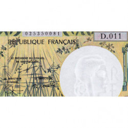 Territoire Français du Pacifique - Pick 3g - 5'000 francs - Série D.011 - 2005 - Etat : NEUF