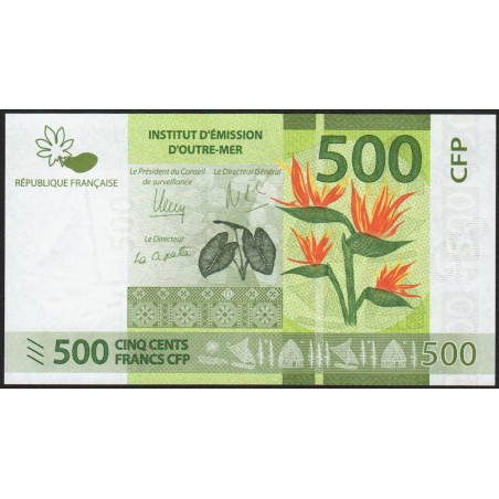 Territoire Français du Pacifique - Pick 5a - 500 francs - Série D5 - 2014 - Etat : NEUF