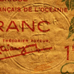 Océanie française - Pick 11c - 1 franc - Série H 2 - 1943 - Etat : TB+