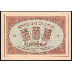 Mont-de-Marsan - Pirot 82-1 - 50 centimes - Série G - 01/12/1914 - Etat : pr.NEUF