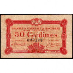 Montauban - Pirot 83-13 - 50 centimes - 1917 - Etat : TB